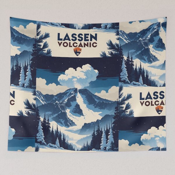 Item preview, Lassen Volcano National Park Winter USA Vintage Travel Tourism  designed and sold by TravelersGems.