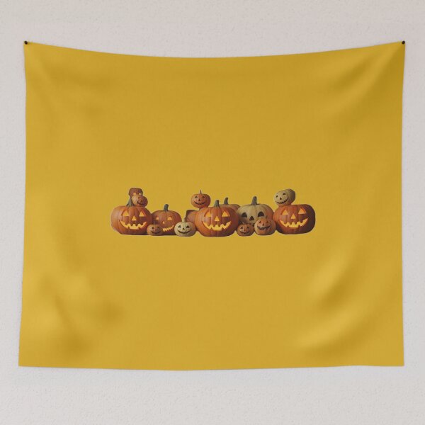 Item preview, Glowing Pumpkins – A Minimalist Halloween Pattern designed and sold by Studio Yvonne .