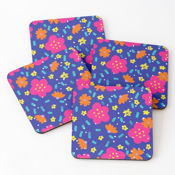Item preview, Bright Pink Flowers with Sprinkles designed and sold by Farissa Designs.