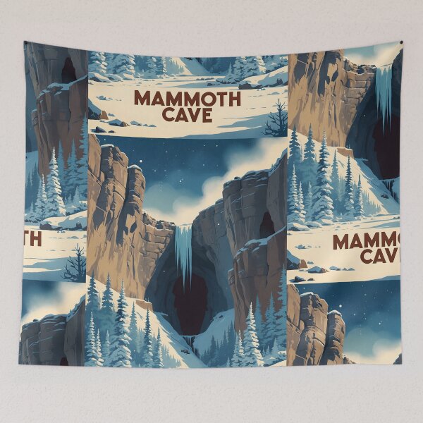 Item preview, Mammoth Cave National Park Winter USA Vintage Travel Tourism  designed and sold by TravelersGems.