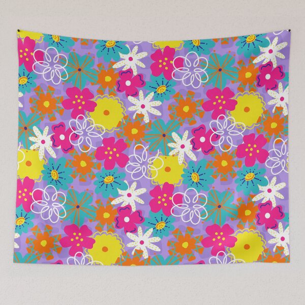 Item preview, Bright Spring Retro Florals designed and sold by Farissa Designs.