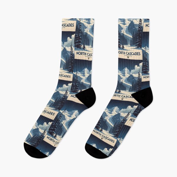 Item preview, North Cascades National Park Winter USA Vintage Travel Tourism  designed and sold by TravelersGems.