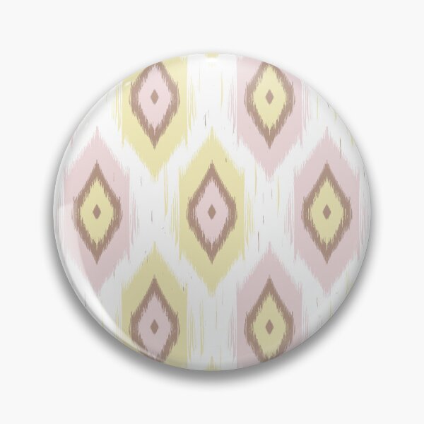 Item preview, Pastel Pink and Cream Ikat designed and sold by Farissa Designs.