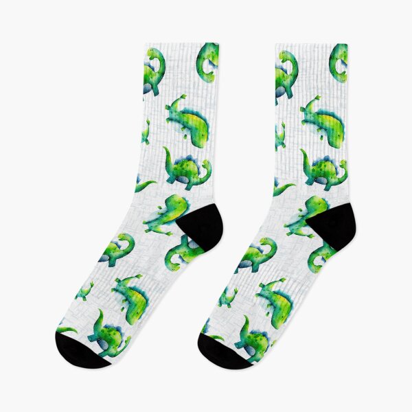 Item preview, Vivid Green Cute Dinosaurs Watercolor designed and sold by Farissa Designs.