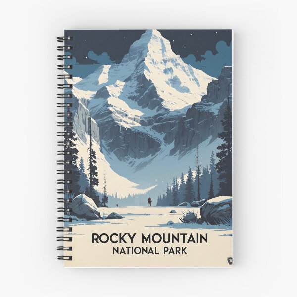 Item preview, Rocky Mountain National Park Winter USA Vintage Travel Tourism  designed and sold by TravelersGems.