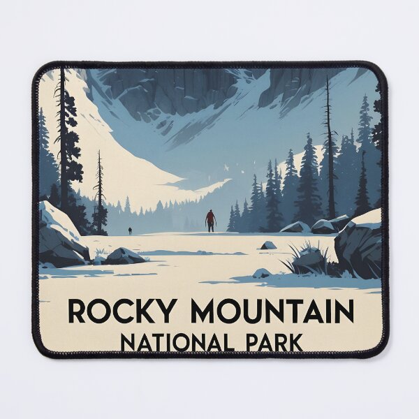 Item preview, Rocky Mountain National Park Winter USA Vintage Travel Tourism  designed and sold by TravelersGems.