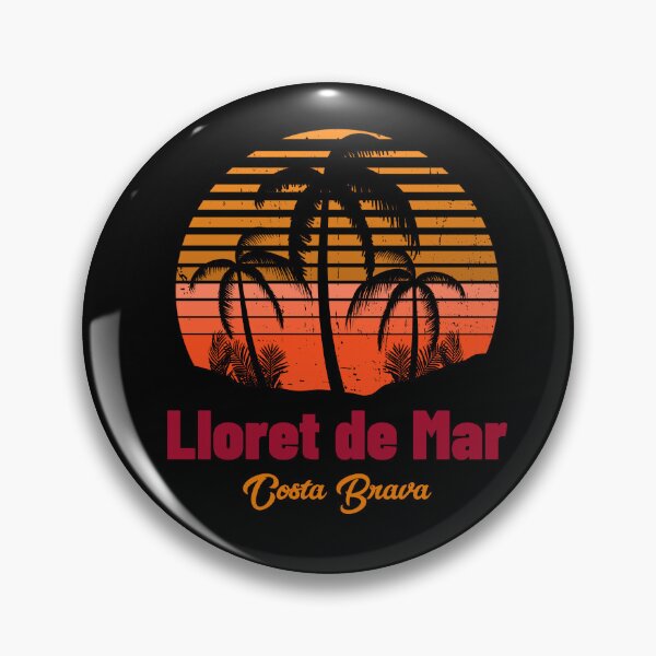 Item preview, Lloret de Mar Costa Brava Spain Vintage Sunset designed and sold by Suzy Perez Art.