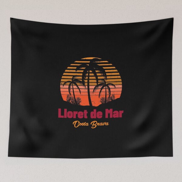 Item preview, Lloret de Mar Costa Brava Spain Vintage Sunset designed and sold by Suzy Perez Art.