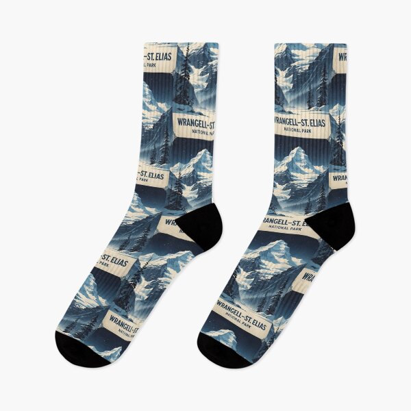 Item preview, Wrangell St Elias National Park Winter USA Vintage Travel Tourism  designed and sold by TravelersGems.