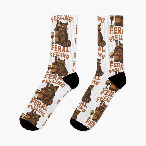 Item preview, Funny Raccoon Meme Feeling Feral Women Sarcastic Humorous Graphic designed and sold by LuxeGraphix.