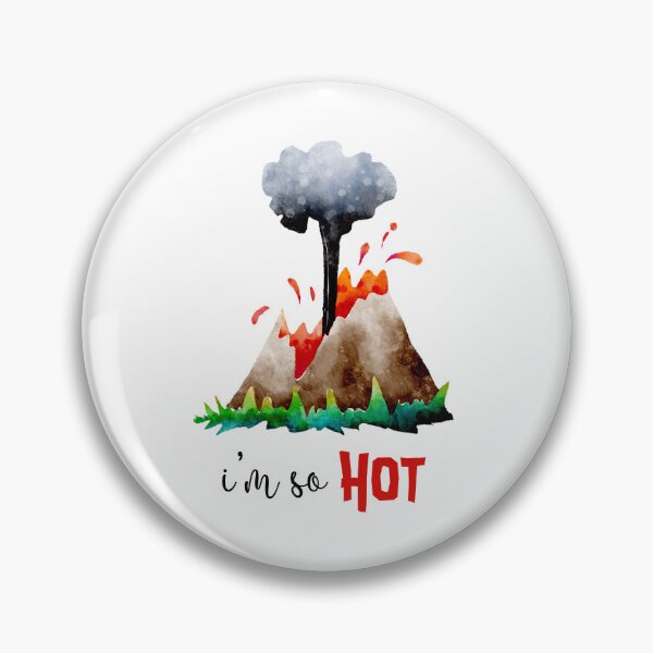 Item preview, Hot Lava Eruption Watercolor Illustration designed and sold by Farissa Designs.