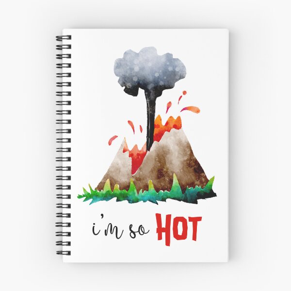 Item preview, Hot Lava Eruption Watercolor Illustration designed and sold by Farissa Designs.