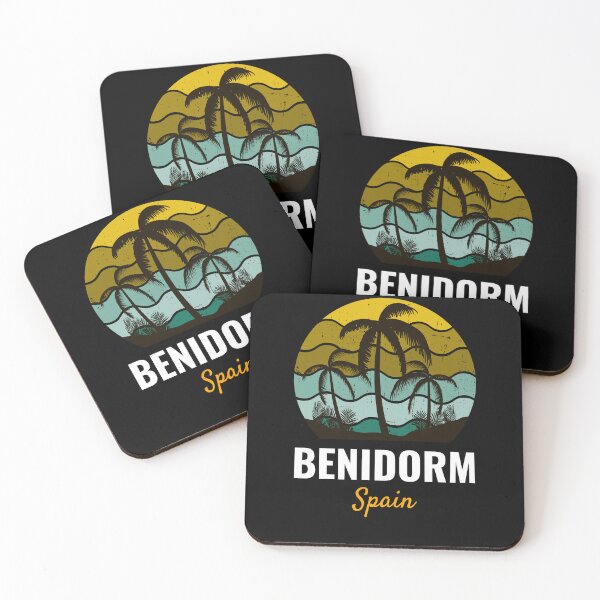 Item preview, Benidorm Costa Brava Spain Vintage Sunset designed and sold by Suzy Perez Art.