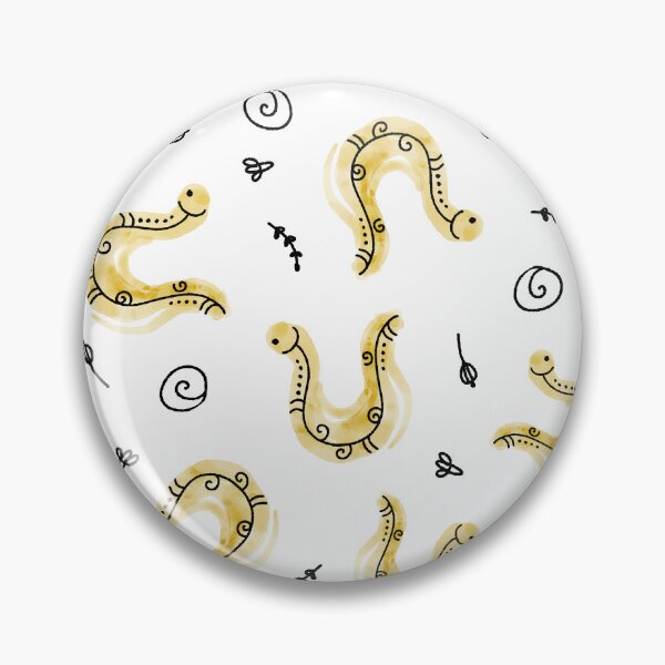 Item preview, Cute Watercolor Doodle Worms designed and sold by Farissa Designs.