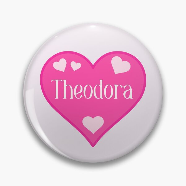 Item preview, Theodora Name Pink Heart  designed and sold by Jeallan Designs.
