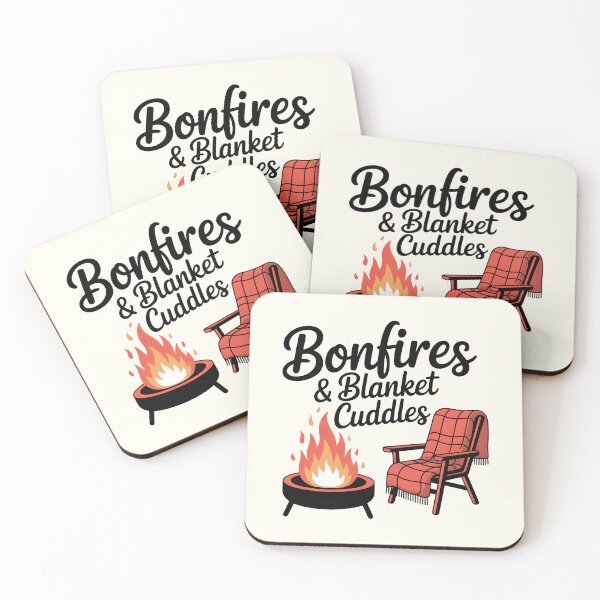 Item preview, Bonfires & Blanket Cuddles - Cozy Autumn Vibes Design designed and sold by Jollys-ArtShop.