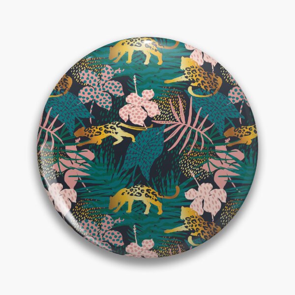 Item preview, Tropical Jungle with Leopards & Floral Foliage designed and sold by NicolaZhukov.