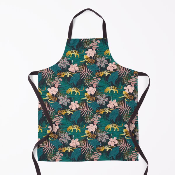 Item preview, Tropical Jungle with Leopards & Floral Foliage designed and sold by NicolaZhukov.