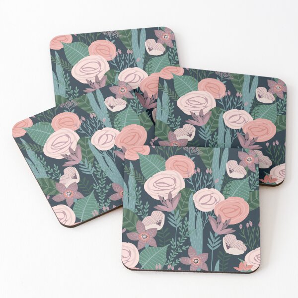 Item preview, Midnight Garden Floral Pattern designed and sold by NicolaZhukov.