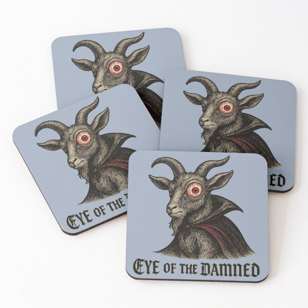 Item preview, halloween goat with bloodshot eye gothic style designed and sold by Meandmyshop.