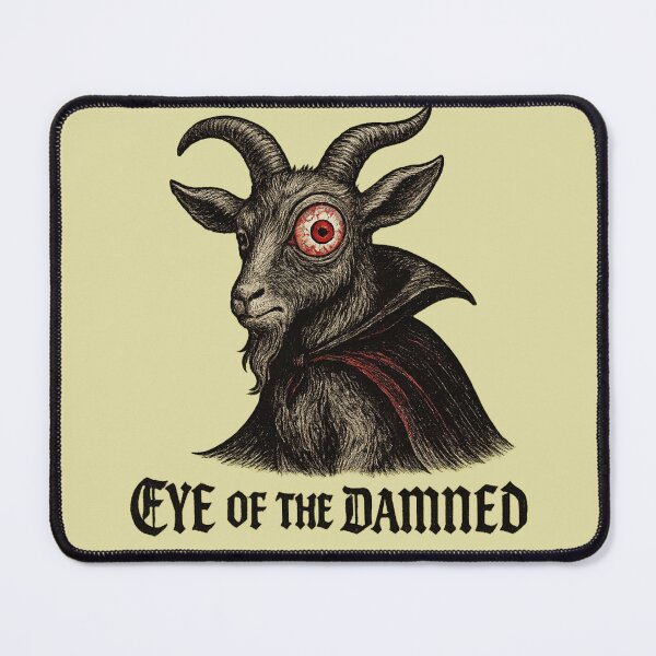 Item preview, halloween goat with bloodshot eye gothic style designed and sold by Meandmyshop.