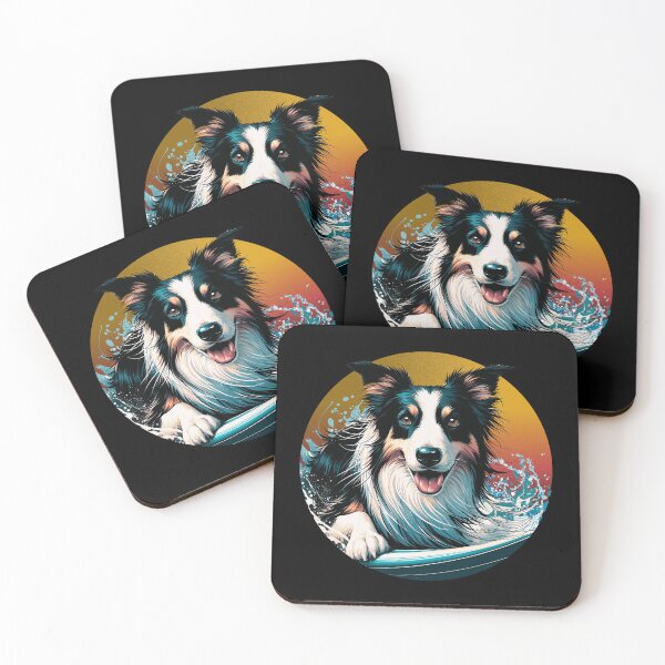 Item preview, Border Collie Surfer designed and sold by maistendencias.