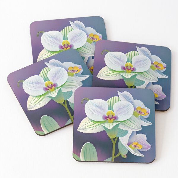 Item preview, Kimilsungia orchid flowers art designed and sold by Ponted.