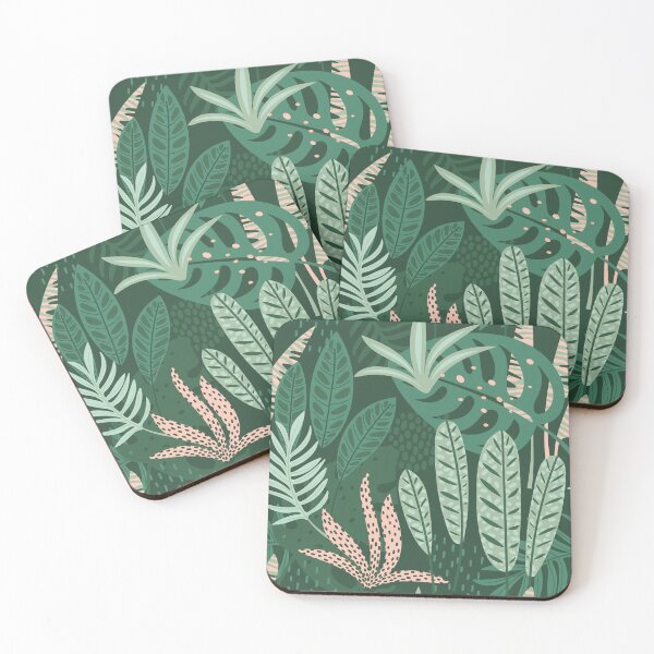 Item preview, Lush Jungle Leaves in Tropical Palette designed and sold by NicolaZhukov.