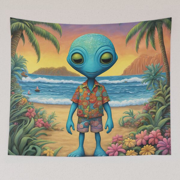 Item preview, Alien in Hawaii designed and sold by Colin Bentham.