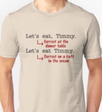 Funny Punctuation Grammar Humor Unisex T-Shirt
