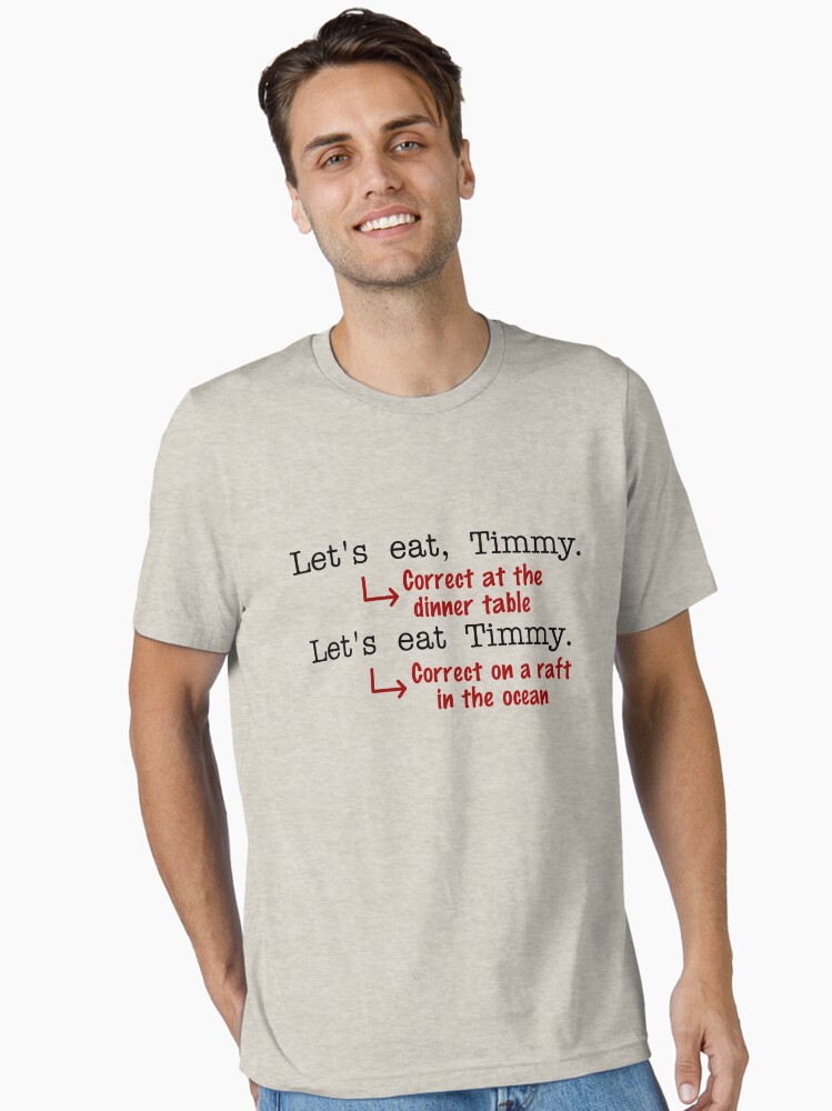 Thumbnail 1 of 7, Essential T-Shirt, Funny Punctuation Grammar Humor designed and sold by emkayhess.
