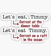 Funny Punctuation Grammar Humor Sticker