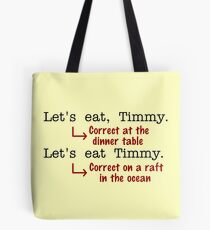 Funny Punctuation Grammar Humor Tote Bag
