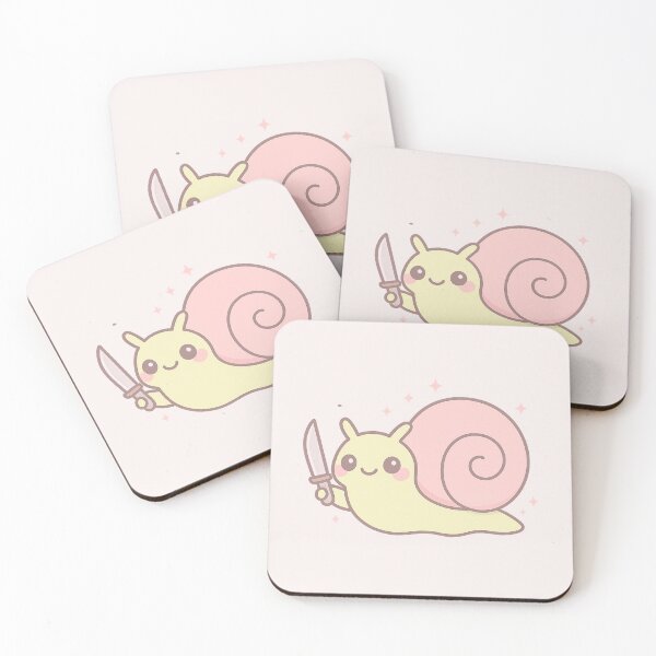 Item preview, Cute Snail with Knife – Pastel Kawaii Chaos Design designed and sold by wwshd.