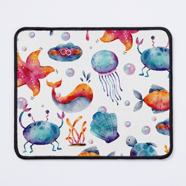 Item preview, Watercolor Cute Marine Animals designed and sold by Farissa Designs.