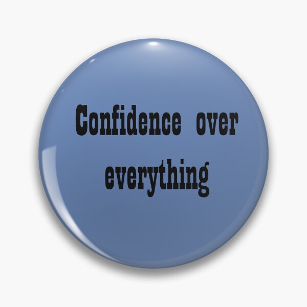 Item preview, Confidence Over Everything – Alpha Quote designed and sold by ArtNestVerse.