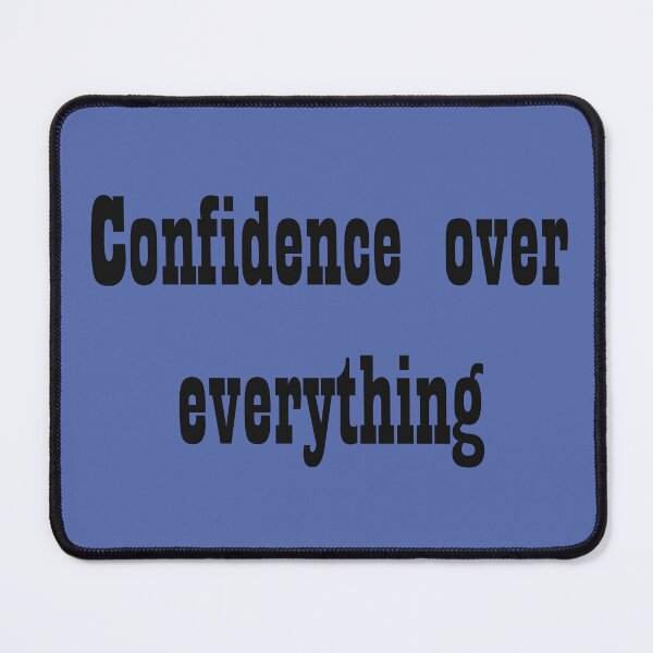 Item preview, Confidence Over Everything – Alpha Quote designed and sold by ArtNestVerse.