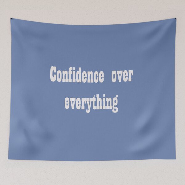 Item preview, Confidence Over Everything – Alpha Quote designed and sold by ArtNestVerse.
