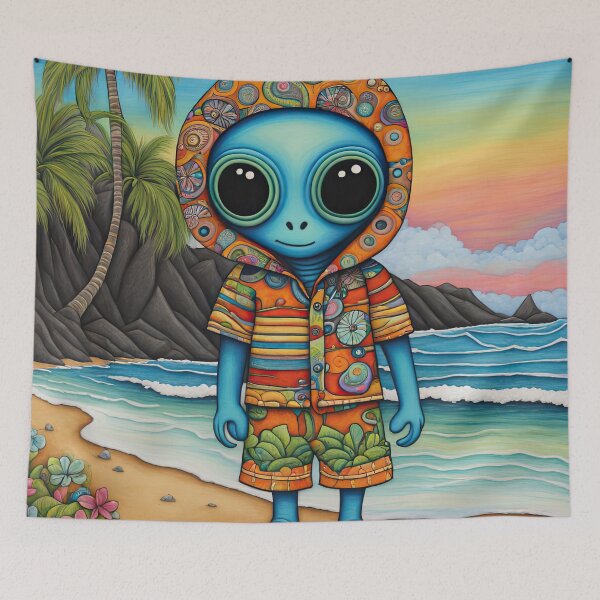 Item preview, Alien in Hawaii designed and sold by Colin Bentham.