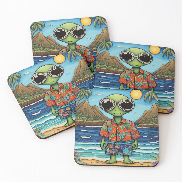 Item preview, Alien in Hawaii designed and sold by Colin Bentham.