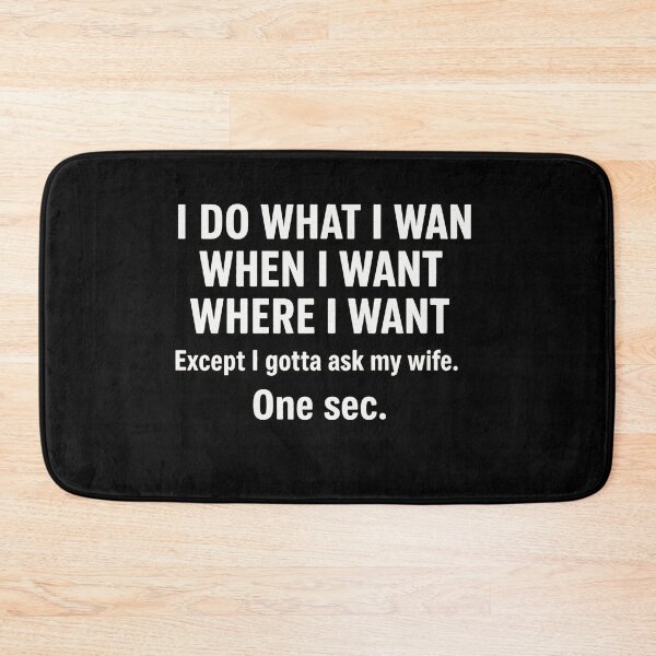 Item preview, Funny Husband Shirt – I Do What I Want Except I Ask My Wife First designed and sold by sssweetness.