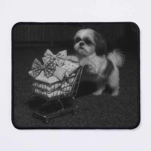 Item preview, Haunted Shih Tzu Creepy Cart Surveillance designed and sold by Flying Doggo.