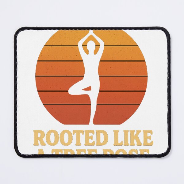 Item preview, Rooted Like a Tree Pose – Retro Sunset Yoga Tee designed and sold by DavidMay.