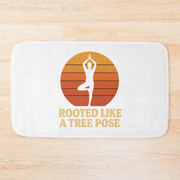 Item preview, Rooted Like a Tree Pose – Retro Sunset Yoga Tee designed and sold by DavidMay.