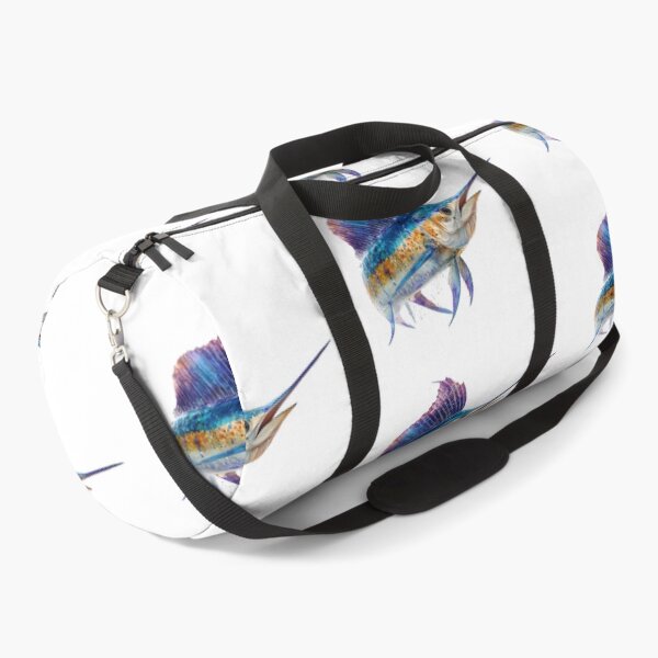 Item preview, marlin fish side view on white background designed and sold by wonderisland.