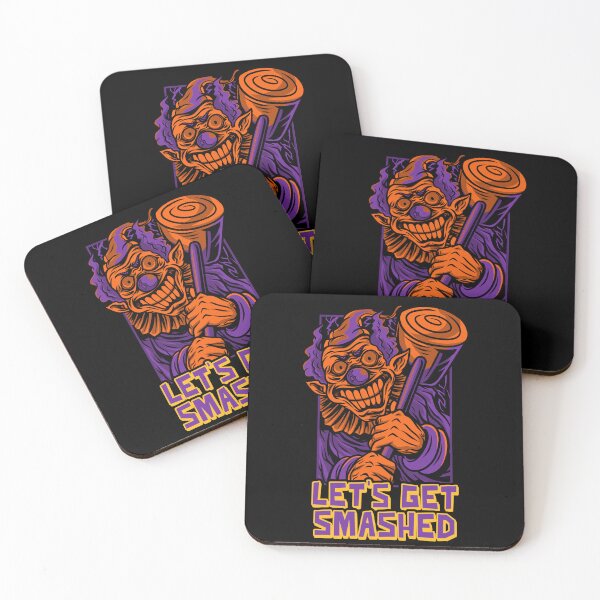 Item preview, Let’s Get Smashed — Crazy Horror Clown Halloween designed and sold by Hintotees.