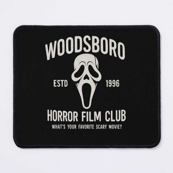 Item preview, Woodsboro Horror film Club Scary halloween gift, ghostface Woodsboro designed and sold by LuxeGraphix.