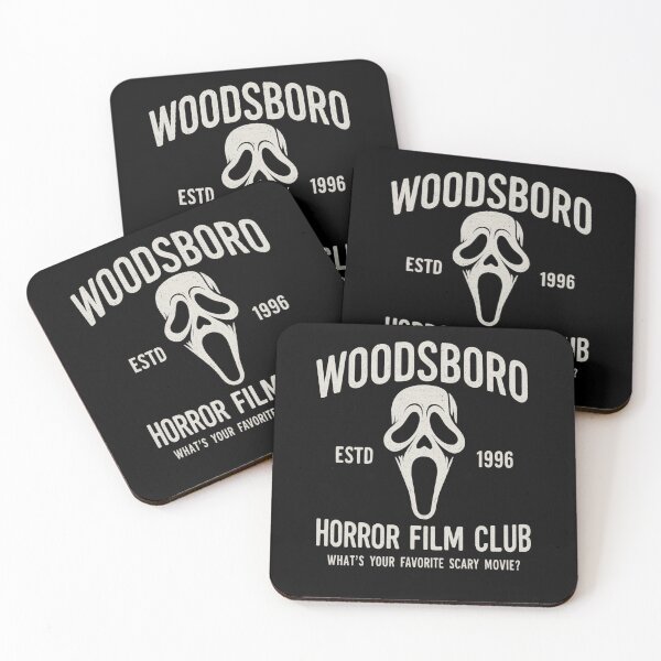 Item preview, Woodsboro Horror film Club Scary halloween gift, ghostface Woodsboro designed and sold by LuxeGraphix.