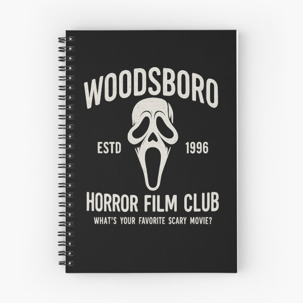 Item preview, Woodsboro Horror film Club Scary halloween gift, ghostface Woodsboro designed and sold by LuxeGraphix.