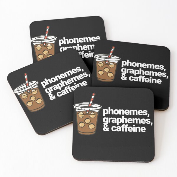 Item preview, Phonemes Graphemes And Caffeine designed and sold by Belarte.shop.